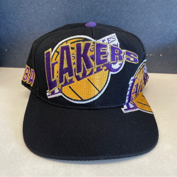 VTG 1990’s Los Angeles Lakers EmbroideredDrew Pearson Snapback RARE Hat Cap